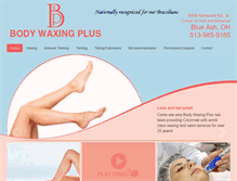 Tablet Screenshot of bodywaxingplus.com